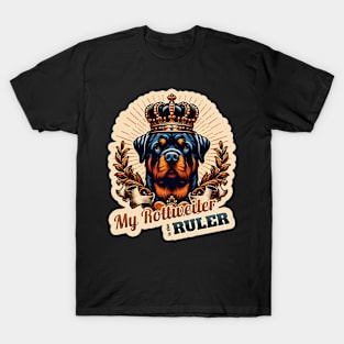 King Queen Rottweiler T-Shirt